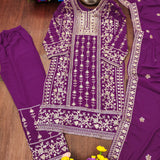 Designer Embroidered Georgette Suit