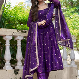 Boutique Fandy Silk Anarkali Suit
