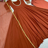 Brown Designer Anarkali Gown