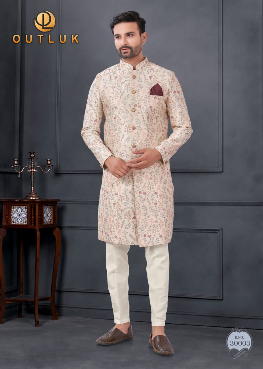 Premium Wedding Embroidered Indo Western