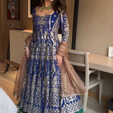 Bridal Blue Occasionally Top Lehenga