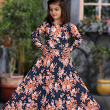 Kids Flower Printed Lehenga Choli