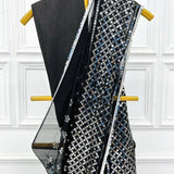 Superhit Black Sequance Saree