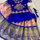 Trending  Zari Weaving Kids Lehenga Choli