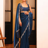 Premium pure soft Fendy satin saree