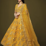 Fabulous  Yellow Bridal Lehenga Collection