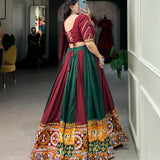 Traditional Rayon Printed Silk Lehenga