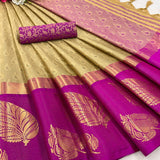 Launching mercerised cotton silk Saree