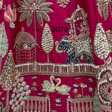 Heritage Bridal Motif Silk Lehenga