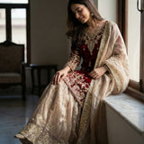 Trending Maroon Vichitra Silk Gown