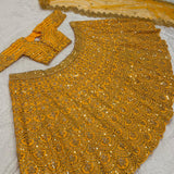 Mustard Yellow Bridal Lehenga