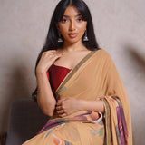 Flower Print Georgette Saree