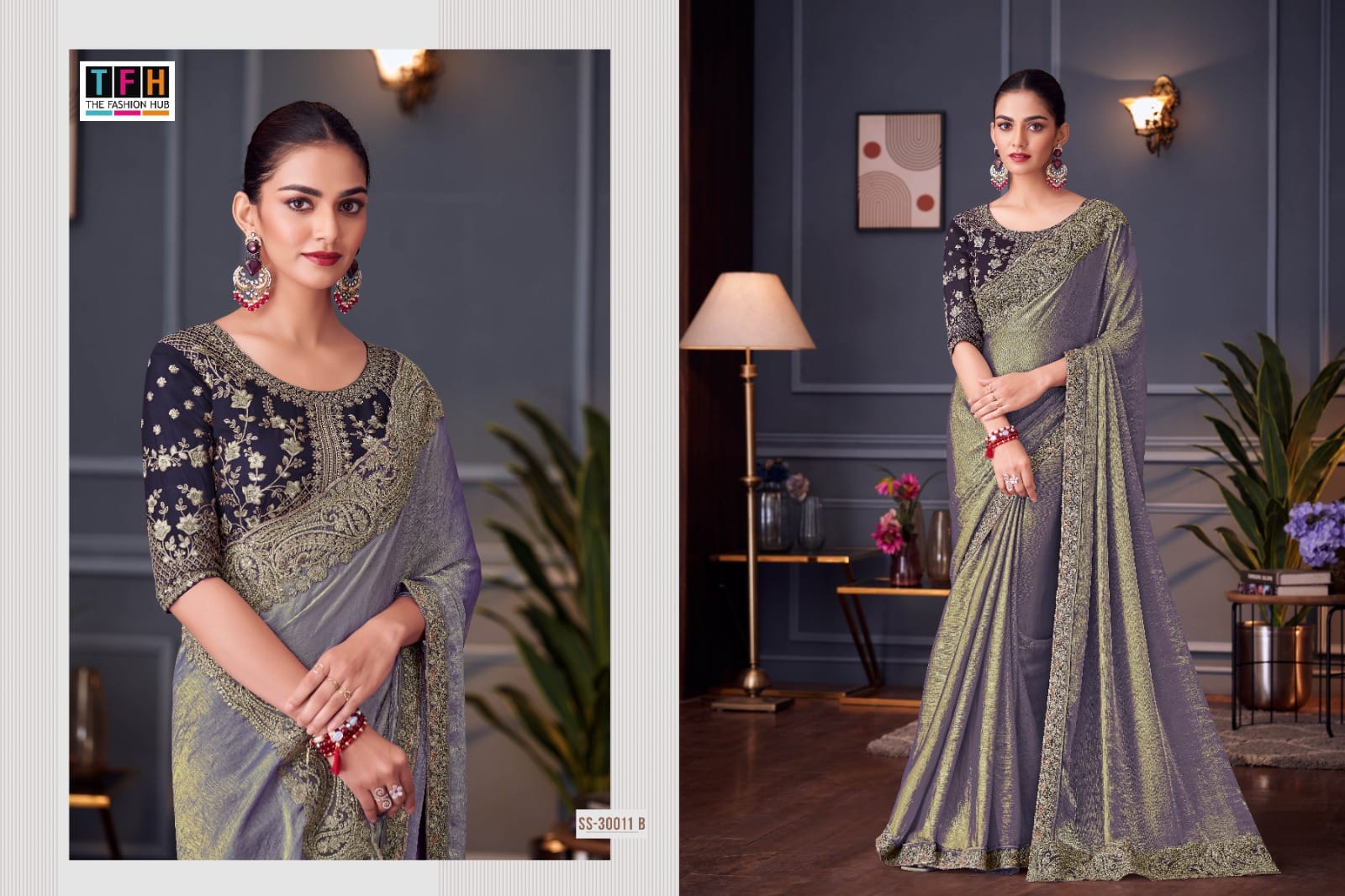 TFH Classic Embroidered Saree