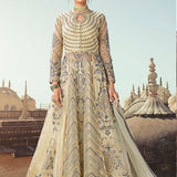 Heavy butterfly net with Codding Siqvance Embroidery work Anarkali