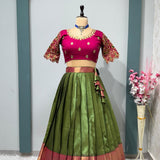 Exclusive Designer Kanjivaram Silk Lehenga