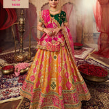 Premium Wedding Silk Jacquard Lahenga