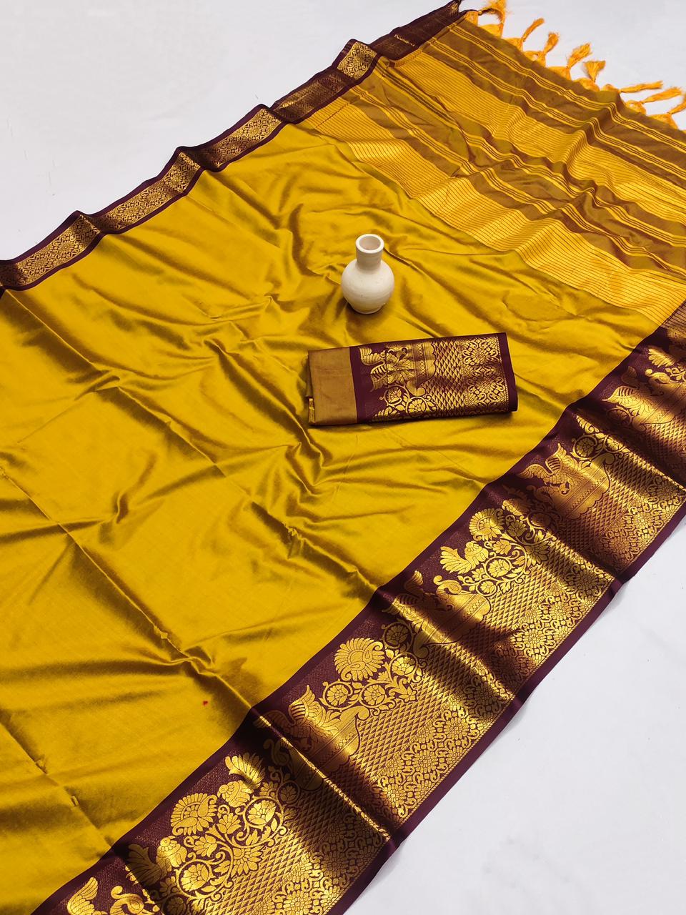 Exclusive Pure Cotton Silk Saree