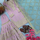 Lavish Embroidered Top Plazzo