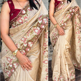 Stunning Vijayalaxmi Slub Silk Saree