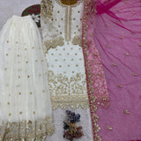 Classical Embroidered Top Plazzo