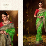 Premium Traditional Bandhej Wedding Party Wear Saree