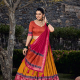 Glamour Tussar Silk Lehenga Choli