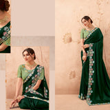 Fancy Embroidery Work Saree Collection