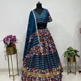Festive Crepe Printed Lehenga Choli