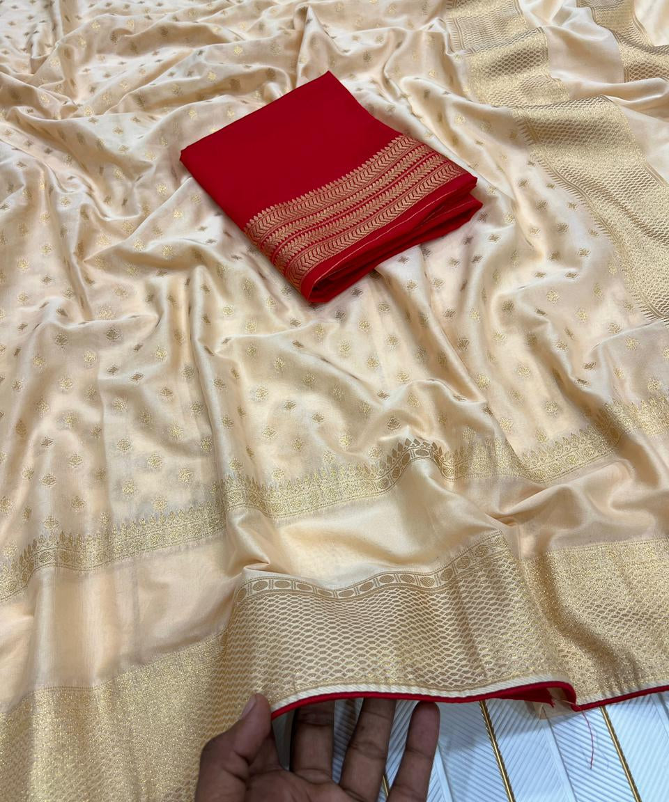 Rich Look Silk Zari Weaving Saree