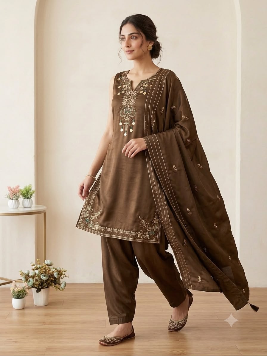 Festive Special Embroidered Suit