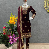 Designer Party Look Velevt Suit Collection