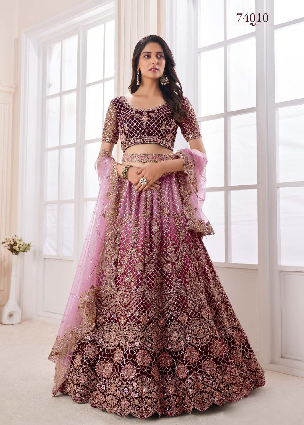 Heavy bridal wedding Lahenga