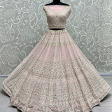 Georgette Heavy Bridal Lahenga