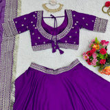 Classy Purple Lehenga Choli