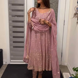 Trendy Embroidered Anarkali Suit