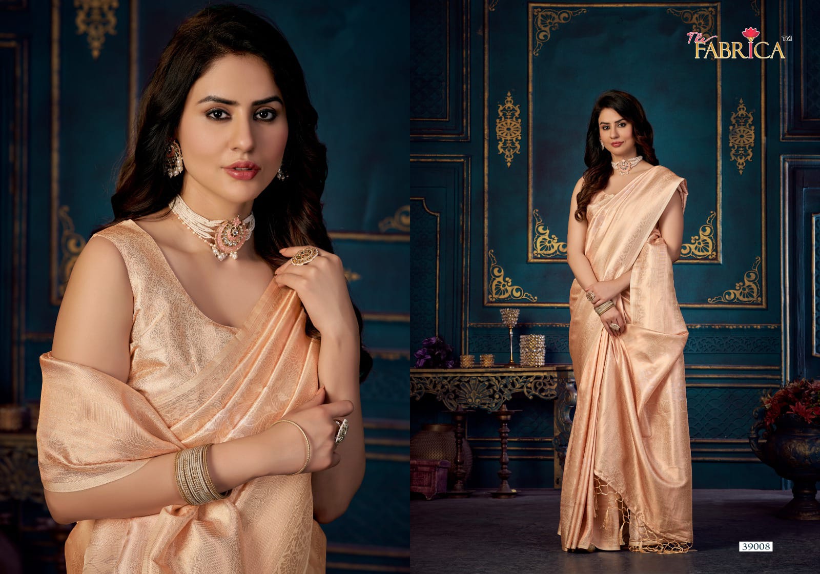 Partywear soft Jacquard silk saree