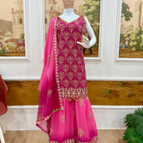 Pretty Georgette Embroidered Suit