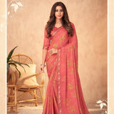 Georgette simple saree collection