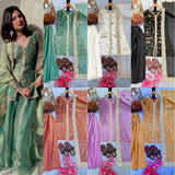 Premium Embroidered Top Plazzo