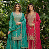 Bridesmade Soniya Chinon Top Plazzo