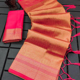 Beautifull Silk Saree With Rich Pallu