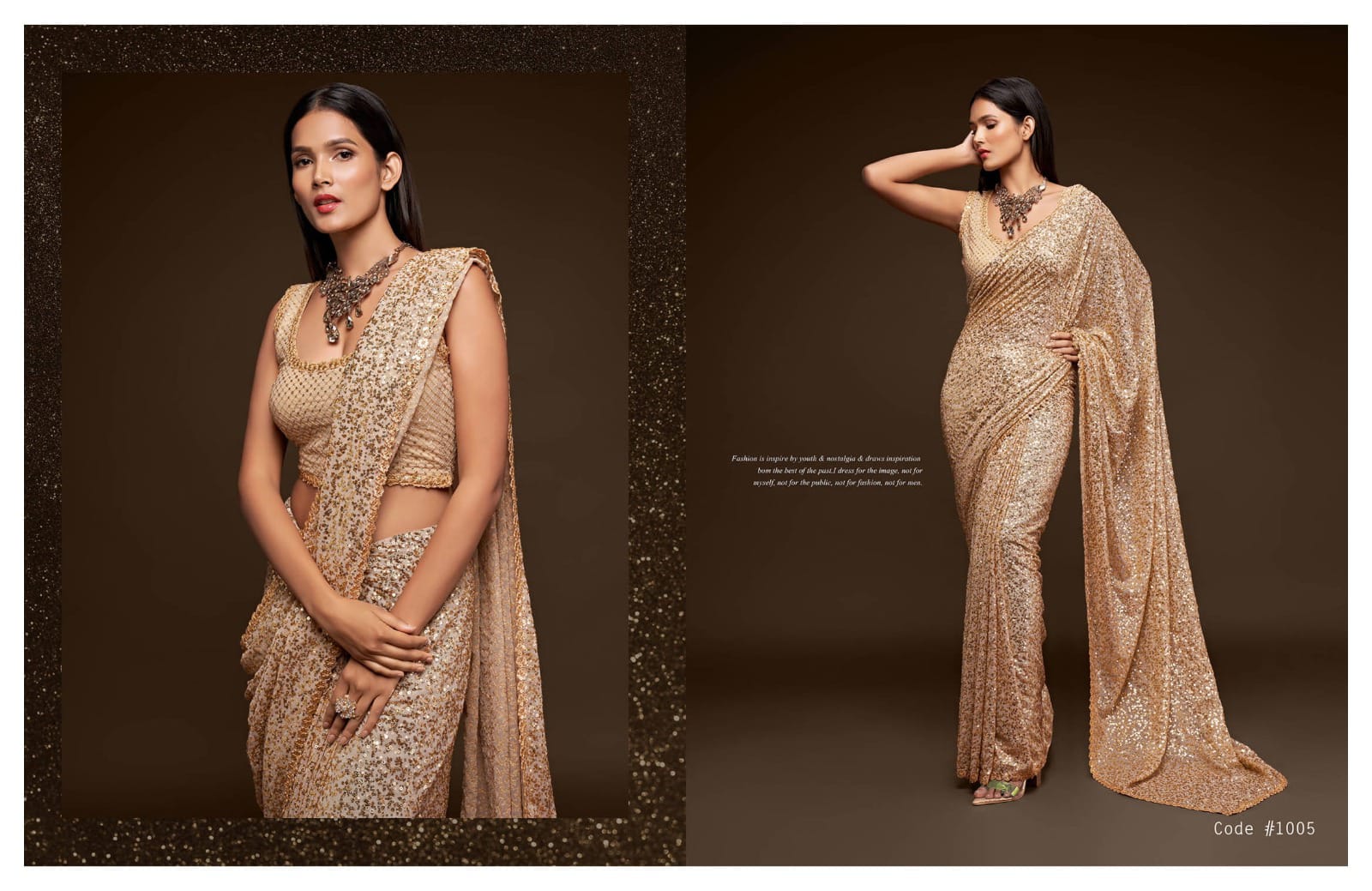 Heavy Sequence saree collection