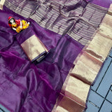 Exclusivel Pure Soft Oranza Silk Saree