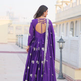 Elephant Sequance Work Long Gown