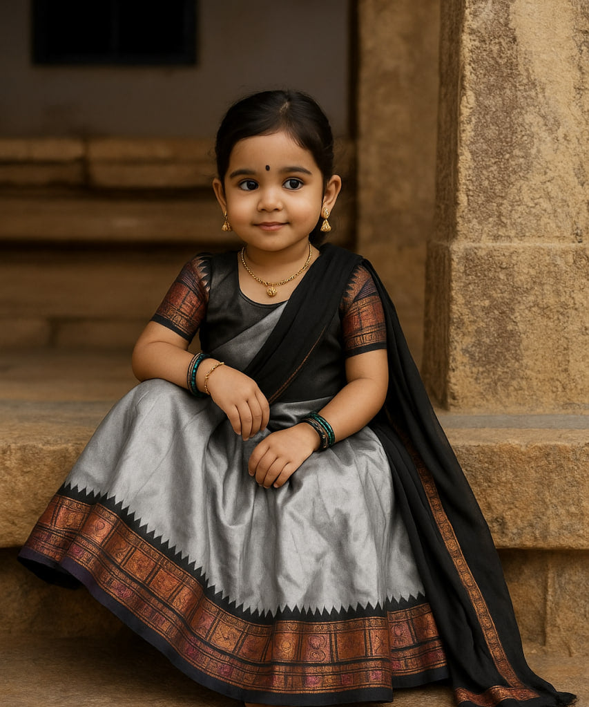 Beautiful Kids South Indian Lehenga