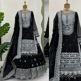 Classical Black Top Lehenga