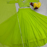 Parrot Green Heavy Lehenga Choli