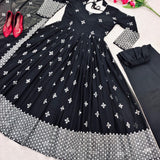 Designer Black Anarkali Gown