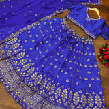 Royalblue Tapeta Silk Lehenga Choli