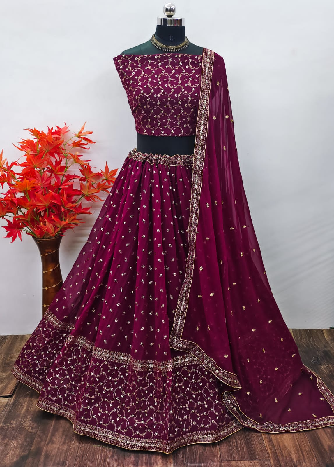 Traditional Aesthetic  Georgette Lehenga choli